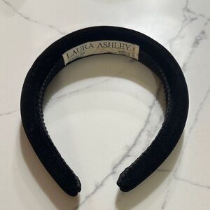 Vintage Laura Ashley Classic Black Velvet Headband
